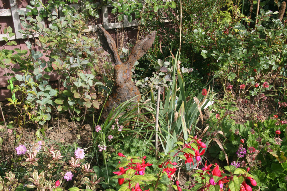 Customer Garden Photograph of Christine Baxter Sculpture